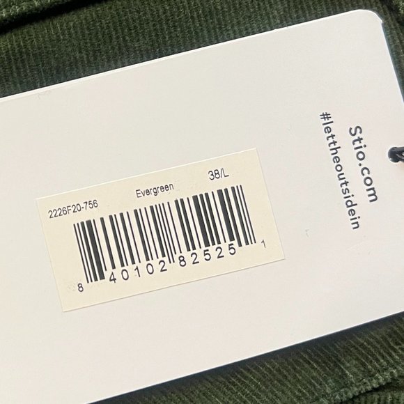 Nwt! Stio Men's Rivet Cord Pants Oakmoss/ Size-38W x 34L - Picture 10 of 11